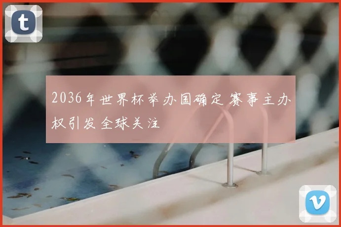 2036年世界杯举办国确定 赛事主办权引发全球关注